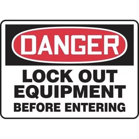 Accuform OSHA DANGER SAFETY SIGN LOCK OUT FRMLKT025VP FRMLKT025VP